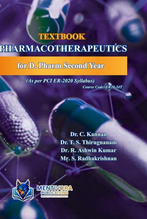 Textbook of Pharmacotherapeutics for D.Pharm 2nd Year cover